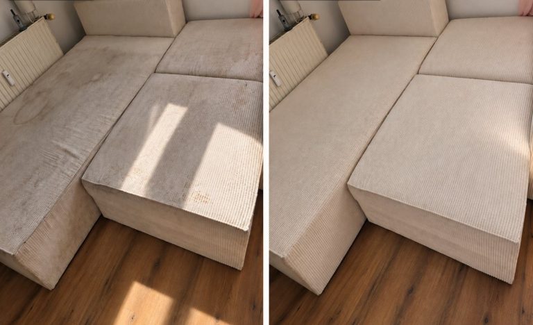 Gereinigtes Sofa